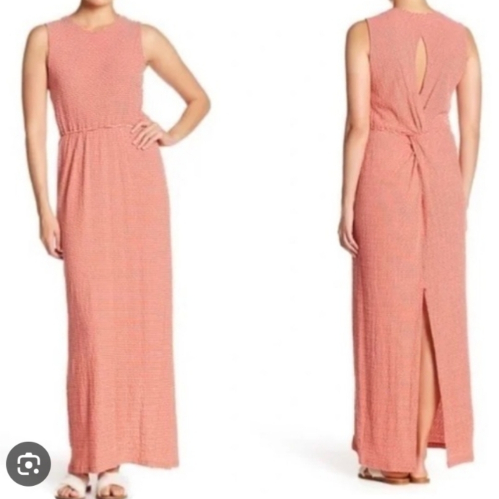 10 Crosby Derek Lam Striped Open BacklessDress in Orange and White